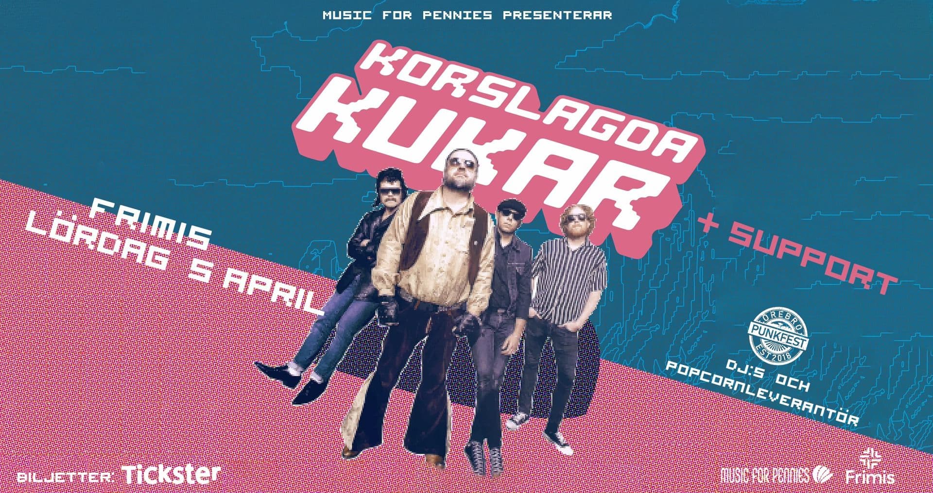 Korslagda Kukar + Support || Dj: Örebro Punkfest